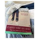 Edited x Hunter McGrady Cuffed Wide Leg Jeans