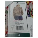 Ladies 3x pintuck blouse