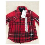 Boys Size 4/5 Red Plaid Shacket