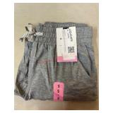 Gray Drawstring Waist Pants, Size S