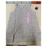 Sleeveless Striped Top with Tag