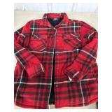 Womenï¿½s Red Fleece Plaid Shacket