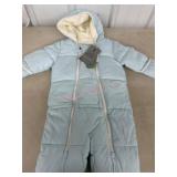 Light Blue Infant Snowsuit with Hood
