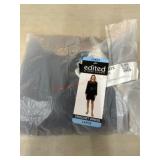 Black Crochet Dress, Large by Edited