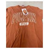 Orange Pumpkin Spice Graphic T-Shirt, Small