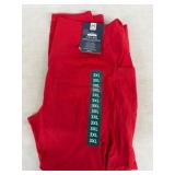Red Ankle-Length Leggings, Size 3XL