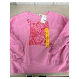 Womenï¿½s Pink Long-Sleeve King Card Sweatshirt