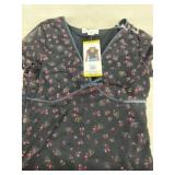 Dark Black Mesh V-Neck Crop Top