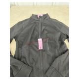 Ladies Small Black Jacket With Zipper