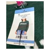 Large Green Holiday Sweater Featuring ï¿½Believeï¿½