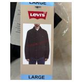 Leviï¿½s Menï¿½s Black Denim Jacket, Large