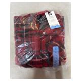 Womenï¿½s Red Plaid Fleece Jacket
