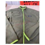Green Full-Zip Jacket with Neon Green Trim