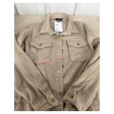 Ladies Large Shacket in Neutral Tone