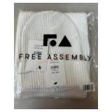 FA Cream Hat and Scarf Set, One Size