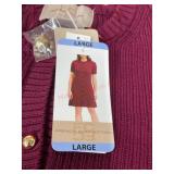 French Connection Burgundy Dress, Large