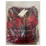 Menï¿½s Plaid Fleece Shacket ï¿½ 4XL