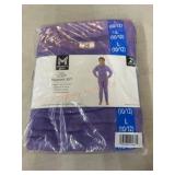 Girlsï¿½ Purple Cozy Pajama Set, Size L (10/12)