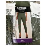 XXL Express Ponte Pants in Olive Green