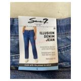 Womenï¿½s Illusion Denim Jeans, Size Large