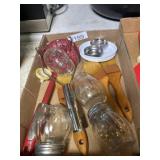 Flat of with basting brushes and shakers
