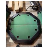 Poker table, portable table top