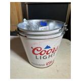 3- Coors Light beer buckets