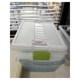 4- Storage totes with some lids