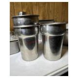3- Stainless 2.5 quart inserts
