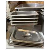 4-  7.4 stainless pans with lids