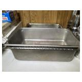 2- 13x21 stainless steam table pans