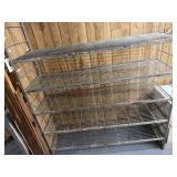 5 foot long five tier products, rack