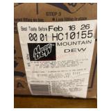 New stock box of  Mountain Dew