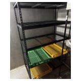 4 x 24 x 72 shelving unit with racks