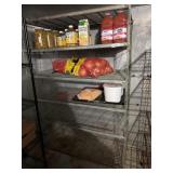 Six tier freezer rack contents not included