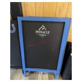 Pinnacle vodka, A-frame chalkboard Sign