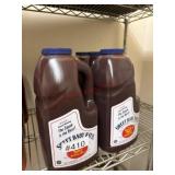 Six containers sweet baby Rays barbecue sauce