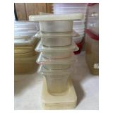 5- Salad bar containers with lids