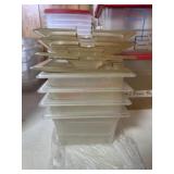 4- Salad bar dressing bowls with lids