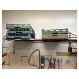 5 foot wall rack with content