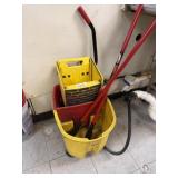 Mop, bucket with two mops