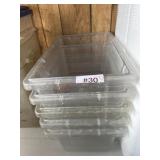 5- Clear food storage containers