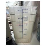 2-  22 Quart food storage containers