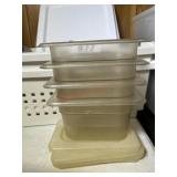 4- Small salad bar containers with lids