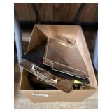 Lot of hanging file folders and clip boards