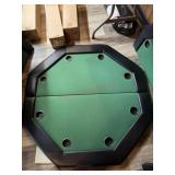 Poker table, portable table top