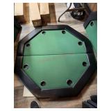 Poker table, portable table top