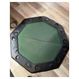 Poker table, portable table top