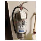 Kitchen one fire extinguisher with wall mount