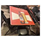 Budweiser 4 top table with 4 chairs